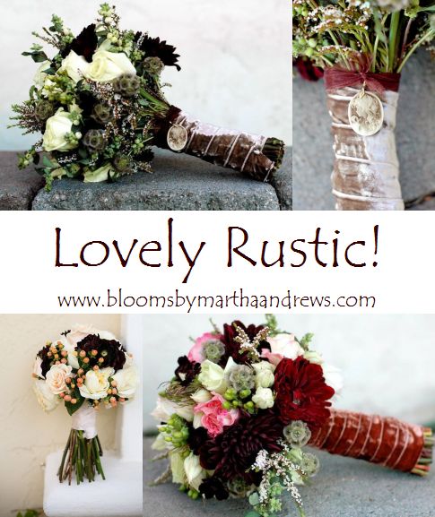 Floral Ideas wedding floral flowers Rustic Fall Bouquets By Blooms By